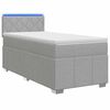 vidaXL Postel boxspring s matrac&iacute; Světle &scaron;ed&aacute; 80 x 200 cm Textil
