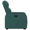 vidaXL Elektrick&eacute; zvedac&iacute; polohovac&iacute; křeslo tmavě zelen&eacute; textil