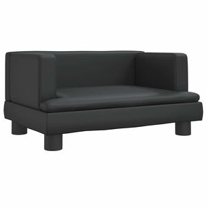 vidaXL Pel&iacute;&scaron;ek pro psy čern&yacute; 60 x 40 x 30 cm uměl&aacute; kůže