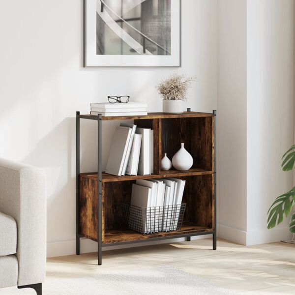 vidaXL Knihovna kouřový dub 72 x 28 x 77,5 cm kompozitní dřevo