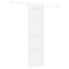 vidaXL Posuvn&eacute; dveře ORKDAL 61 x 198,5 cm Kompozitn&iacute; dřevo B&iacute;l&aacute;