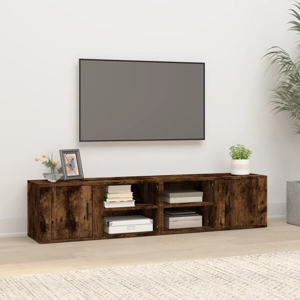 vidaXL TV skříňky 2 ks kouřový dub 80 x 31,5 x 36 cm kompozitní dřevo