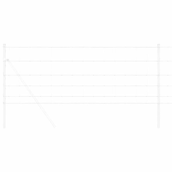 vidaXL Pastevn&iacute; plot Stř&iacute;brn&aacute; 50 x 0,8 m Pozinkovan&aacute; ocel