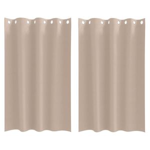 vidaXL Z&aacute;věsy na zatemněn&iacute; s kroužky 2 ks Taupe 175 x 140 cm Polyester