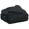 vidaXL Letn&iacute; přikr&yacute;vka Čern&aacute; 200 x 240 cm Sat&eacute;n a mikrovl&aacute;kno