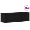vidaXL Sestava TV skř&iacute;něk N&aacute;stěnn&yacute; 4 pcs Čern&yacute; dub 100 x 30 x 30 cm