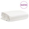 vidaXL Plachta bílá 1 x 2,5 m 650 g/m²