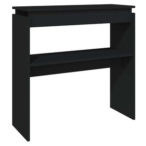 vidaXL Konzolov&yacute; stolek čern&yacute; 80 x 30 x 80 cm kompozitn&iacute; dřevo