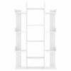 vidaXL Knihovna b&iacute;l&aacute; 86 x 25,5 x 140 cm kompozitn&iacute; dřevo