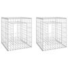 vidaXL Gabionov&eacute; sloupky 2 ks 50 x 50 x 60 cm železo