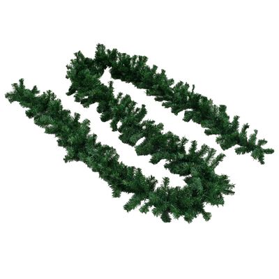 vidaXL Vánoční girlandy 4 ks zelené 270 cm PVC