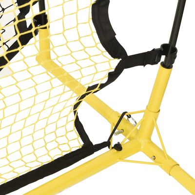 vidaXL Fotbalový rebounder černý a žlutý 183 x 85 x 120 cm polyester