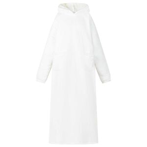 vidaXL Mikina s kapuc&iacute; B&iacute;l&aacute; M Fleece a flanel