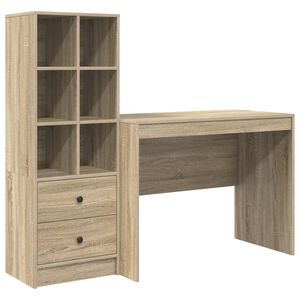 vidaXL Stůl Sonoma dub 145.5 x 50 x 127 cm 2 ks