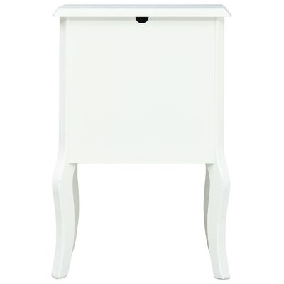 vidaXL Noční stolek bílý 43 x 32 x 65 cm MDF