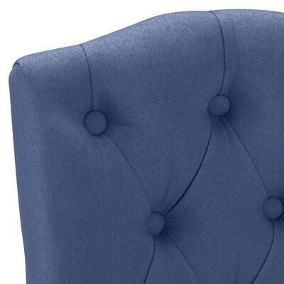 vidaXL Jídelní židle 2 ks modré textil