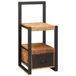 vidaXL Stojan na oblečen&iacute; Hněd&aacute; 40 x 40 x 90 cm Masivn&iacute; mangov&eacute; dřevo