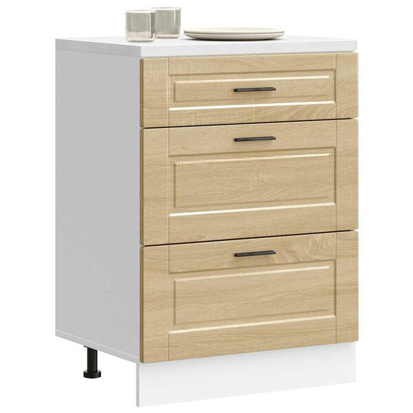 vidaXL Kuchyňsk&aacute; spodn&iacute; skř&iacute;ňka "Porto" dub sonoma kompozitn&iacute; dřevo