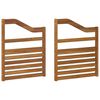 vidaXL Opěrky 2 pcs Hněd&aacute; 59 x 4 x 73 cm kompozitn&iacute; dřevo