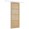 vidaXL Posuvn&eacute; dveře Př&iacute;rodn&iacute; a b&iacute;l&aacute; 83 x 211 cm
