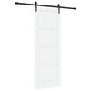 vidaXL Posuvn&eacute; dveře ORKDAL 78 x 211 cm Kompozitn&iacute; dřevo B&iacute;l&aacute; a čern&aacute;