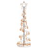 vidaXL LED v&aacute;nočn&iacute; stromek s ozdobami 120 teple b&iacute;l&yacute;ch LED 180 cm
