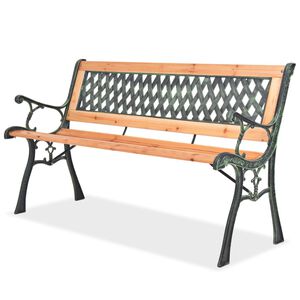 vidaXL Zahradn&iacute; lavice 122 cm dřevěn&aacute;