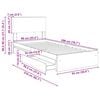 vidaXL Postel s &uacute;ložn&yacute;m prostorem B&iacute;l&aacute; 90 x 200 cm kompozitn&iacute; dřevo