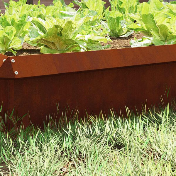 vidaXL Plaňka na &scaron;neky 16 pcs Rezav&aacute; 100 x 3,5 x 25 cm