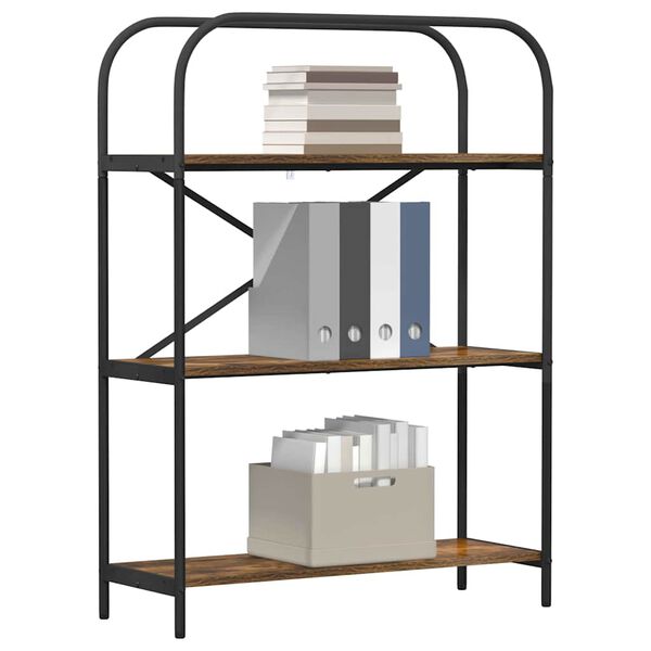 vidaXL Knihovna Kouřov&yacute; dub 80 x 30 x 109 cm Kompozitn&iacute; dřevo