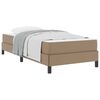 vidaXL R&aacute;m postele s matrac&iacute; Cappuccino 90 x 200 cm textil
