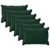 vidaXL Povlak na pol&scaron;t&aacute;ř 6 pcs HOUTEN Tmavě zelen&aacute; 50 x 70 cm Samet