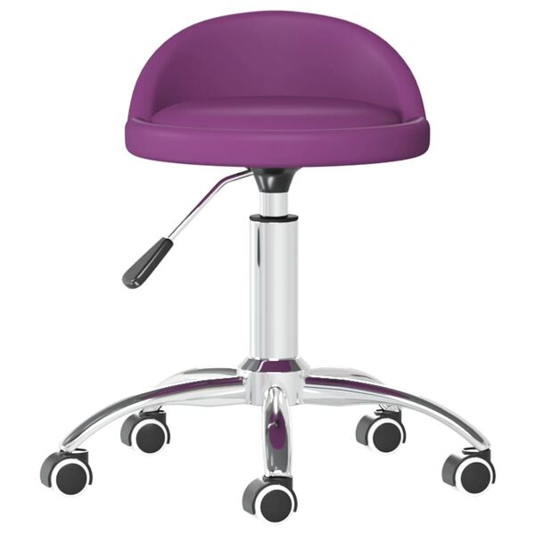 vidaXL Mas&aacute;žn&iacute; stolička fialov&aacute; uměl&aacute; kůže