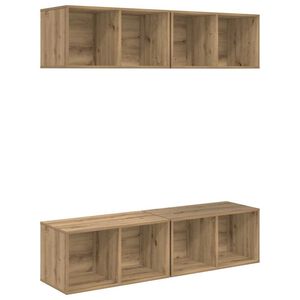 vidaXL Sestava TV skř&iacute;něk 4 ks Artisanov&yacute; dub Kompozitn&iacute; dřevo
