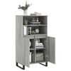vidaXL Skř&iacute;ň highboard &scaron;ed&aacute; sonoma 60 x 36 x 110 cm kompozitn&iacute; dřevo