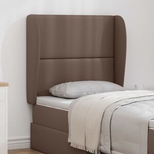 vidaXL U&scaron;i čela postele Žlutohněd&aacute; 80 x 23 x 6 cm PVC