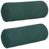 vidaXL Pol&scaron;t&aacute;ře 2 pcs Tmavě zelen&aacute; &Oslash; 15 x 40 cm Žebrovan&aacute; l&aacute;tka