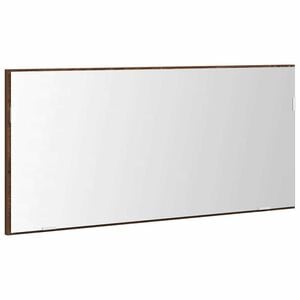 vidaXL Zrcadlo Hněd&yacute; dub 80 x 37 cm Sklo a inžen&yacute;rsk&eacute; dřevo