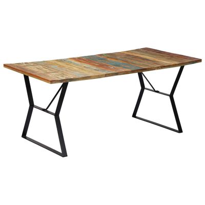 vidaXL Jídelní stůl 180 x 90 x 76 cm masivní recyklované dřevo