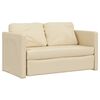 vidaXL Podlahov&aacute; rozkl&aacute;dac&iacute; pohovka 2 v 1 kr&eacute;mov&aacute; 112x174x55 cm textil