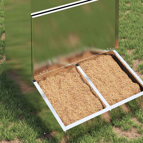 vidaXL Krm&iacute;tko pro prasata Stř&iacute;brn&aacute; 55 x 51 x 91,5 cm Pozinkovan&aacute; ocel