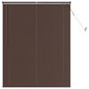 vidaXL Venet &scaron;koln&iacute; žaluzie Tmavě hněd&aacute; s vzorem 150 x 110 cm PVC