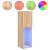 vidaXL TV skříňky s LED osvětlením 2 ks dub sonoma 30,5 x 30 x 102 cm