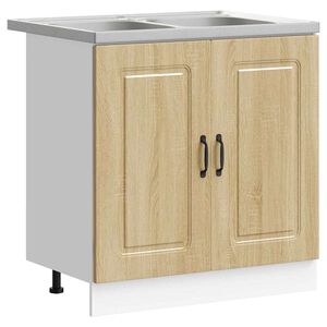 vidaXL Kuchyňsk&aacute; skř&iacute;ň s &uacute;loži&scaron;těm Kalmar Sonoma dub 80 x 46 x 81,5 cm