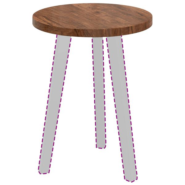 vidaXL Deska stolu Světle hněd&aacute; &Oslash; 40 x 2,5 cm Masivn&iacute; dubov&eacute; dřevo