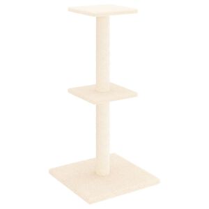 vidaXL &Scaron;krabadlo pro kočky se sisalov&yacute;mi sloupky kr&eacute;mov&eacute; 73 cm