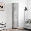 vidaXL Skř&iacute;ň highboard betonově &scaron;ed&aacute; 34,5x34x180 cm kompozitn&iacute; dřevo