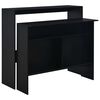 vidaXL Barov&yacute; stůl se 2 stoln&iacute;mi deskami čern&yacute; 130 x 40 x 120 cm