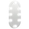 vidaXL Zrcadlo s LED světly 40 x 20 cm sklo ov&aacute;ln&eacute;