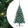 vidaXL Uměl&yacute; osvětlen&yacute; v&aacute;nočn&iacute; stromeček Zelen&aacute; 120 cm PVC